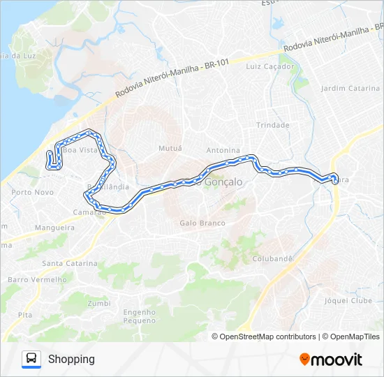 45 Bus Line Map