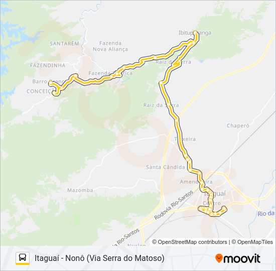 Mapa de 590I de autobús