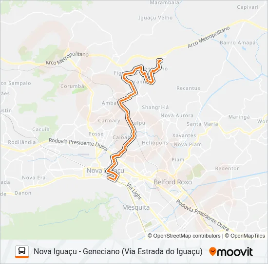 141 Bus Line Map