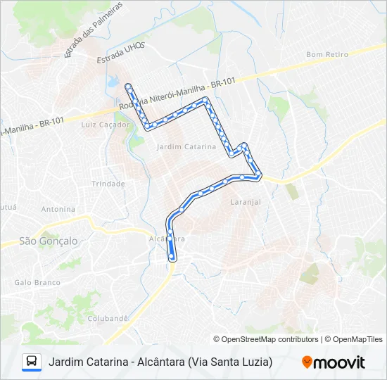 12C Bus Line Map
