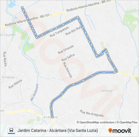 12C Bus Line Map