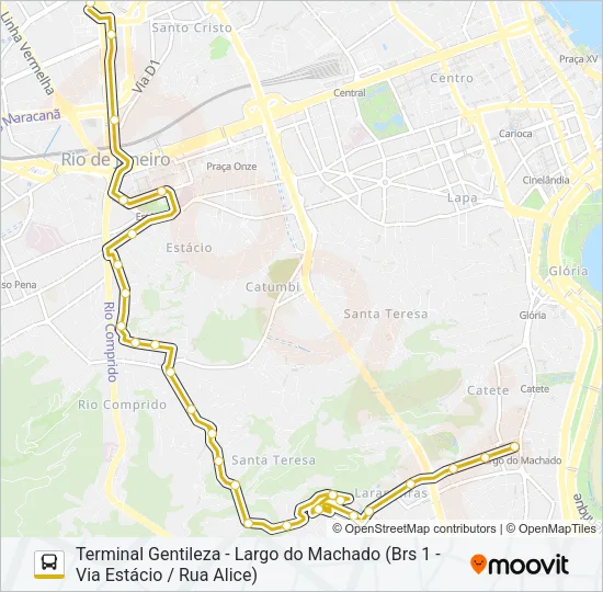 133 Bus Line Map