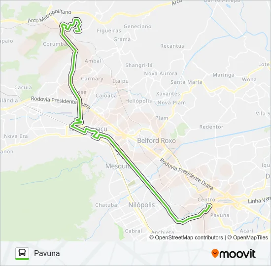 716L Bus Line Map