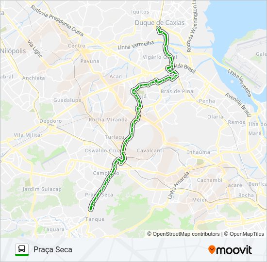 Mapa de 568 de autobús