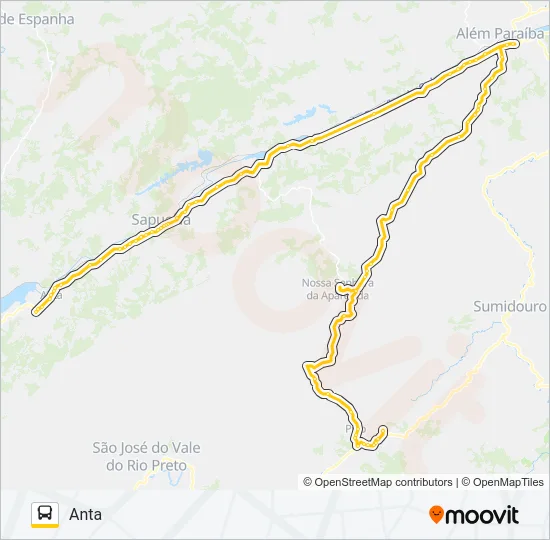 ANTA - PIÃO Bus Line Map
