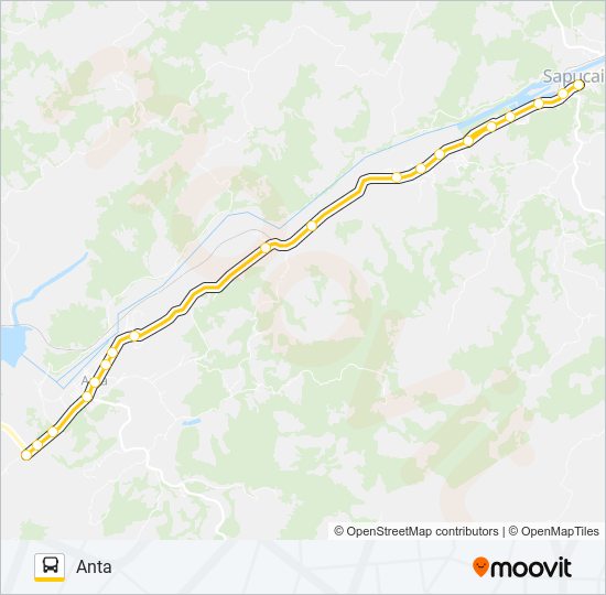 ANTA - SAPUCAIA bus Line Map