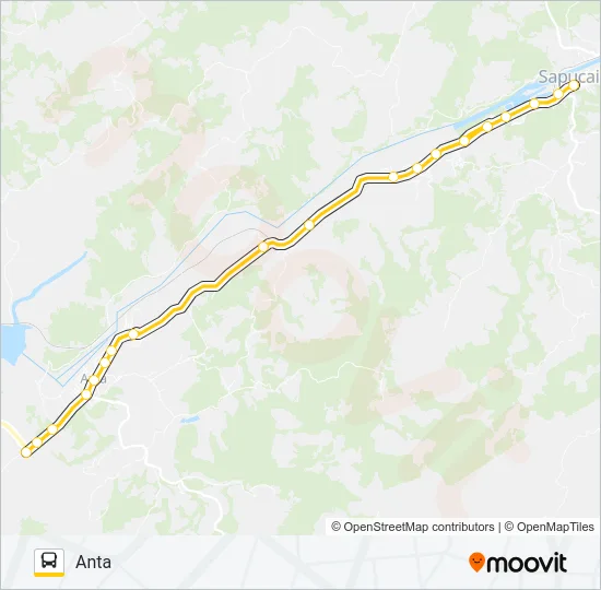 ANTA - SAPUCAIA Bus Line Map