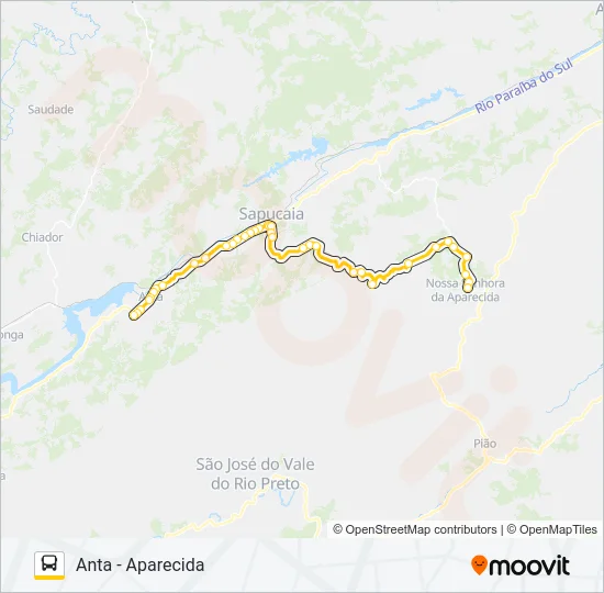 ANTA - APARECIDA Bus Line Map