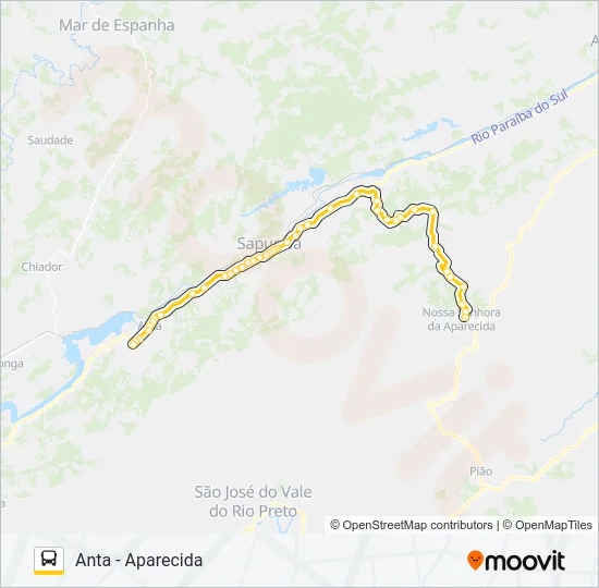 ANTA - APARECIDA Bus Line Map