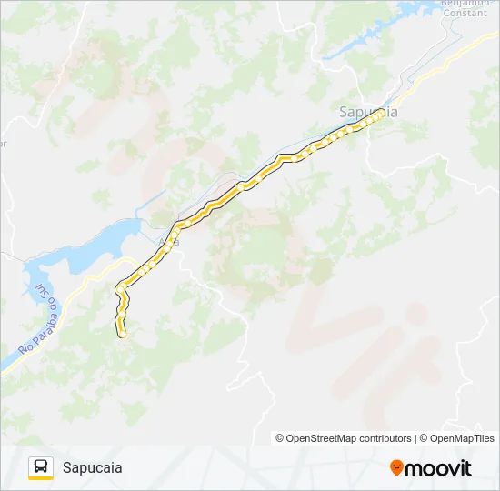SAPUCAIA - SANTO ANTÔNIO Bus Line Map