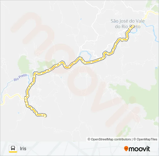 SÃO JOSÉ - ÍRIS Bus Line Map