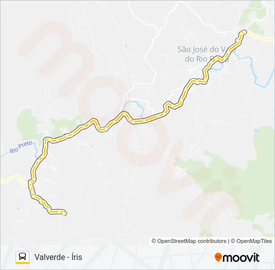 VALVERDE - ÍRIS Bus Line Map