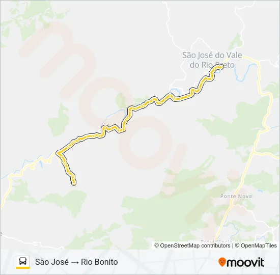 BOA VISTA - RIO BONITO Bus Line Map