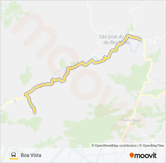 BOA VISTA - RIO BONITO Bus Line Map