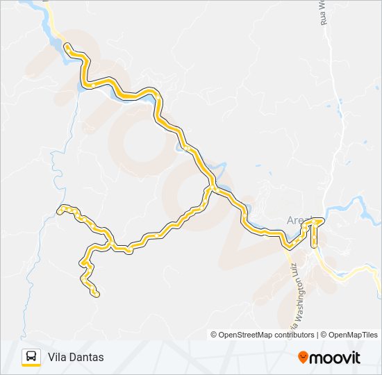 Mapa da linha 906 de ônibus