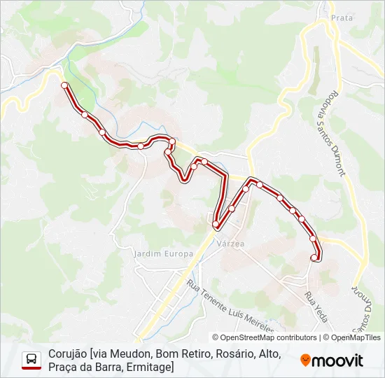 99A Bus Line Map