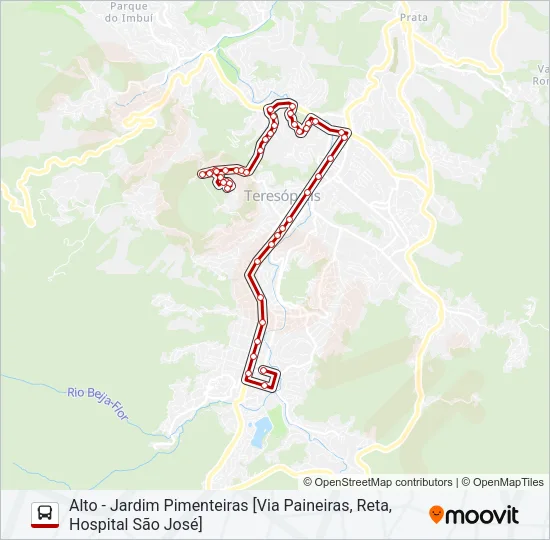 12A Bus Line Map