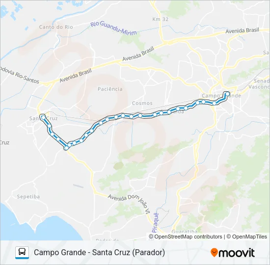 17 Bus Line Map