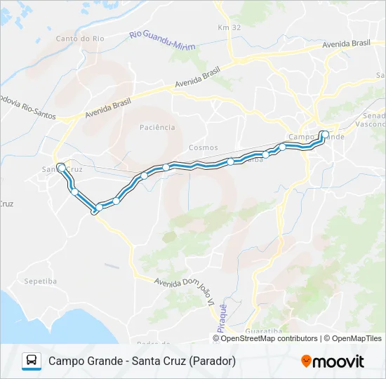 17 Bus Line Map