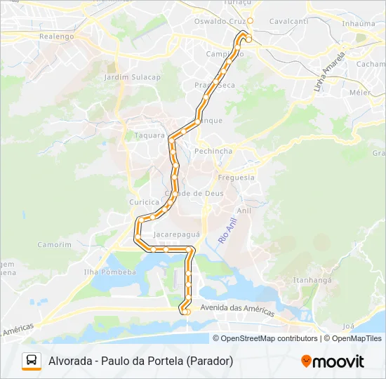 35 Bus Line Map