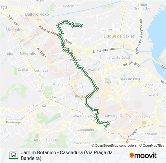 736L Bus Line Map