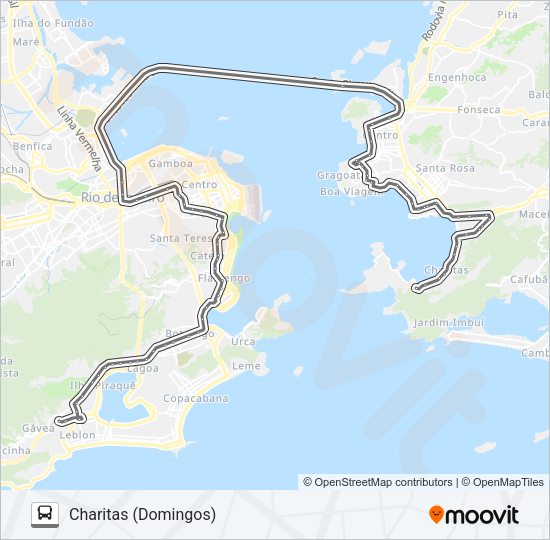 Mapa da linha 775D de ônibus