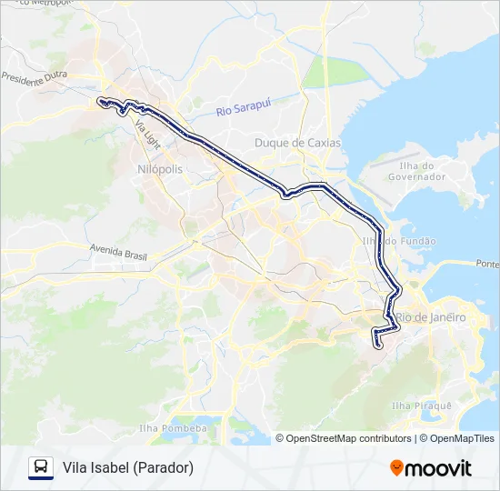 134B Bus Line Map