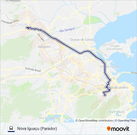 134B Bus Line Map