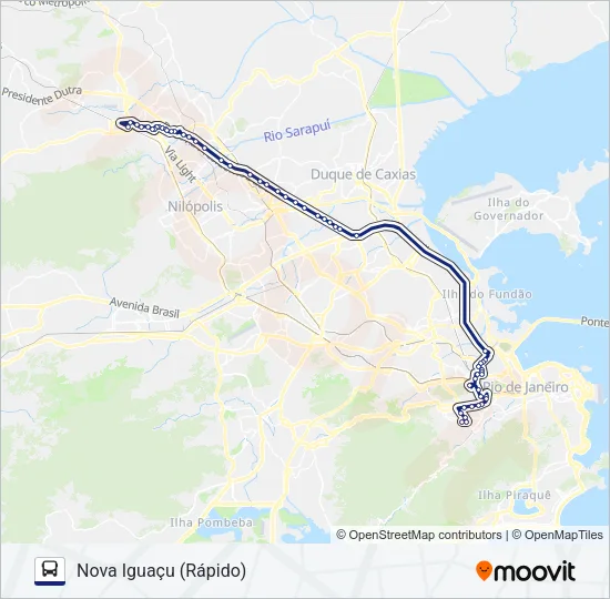 134B Bus Line Map