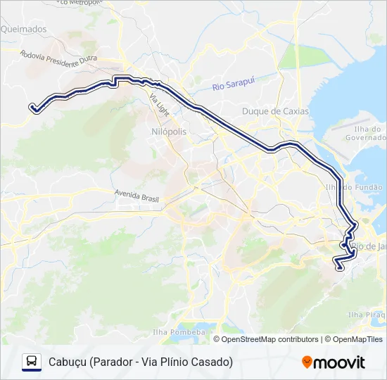 134B Bus Line Map