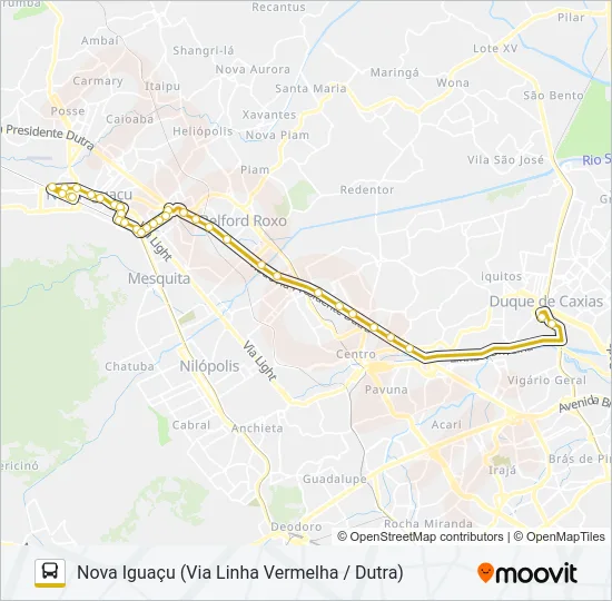 137I Bus Line Map