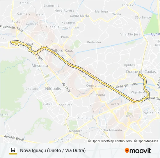 137I Bus Line Map