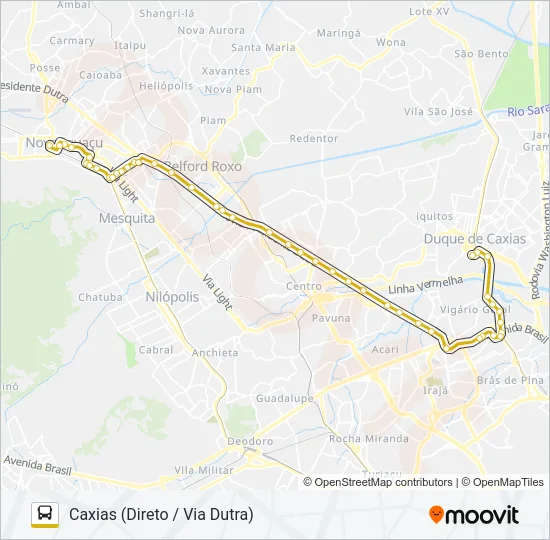 137I Bus Line Map