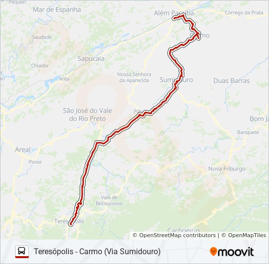 teresópolis carmo via sumidouro Route: Schedules, Stops & Maps ...