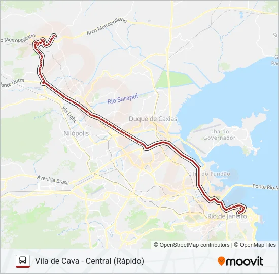 2492B (EXECUTIVO) Bus Line Map
