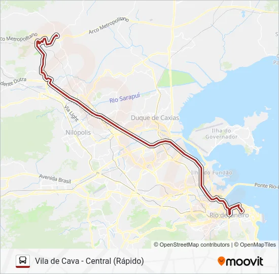 2492B (EXECUTIVO) Bus Line Map