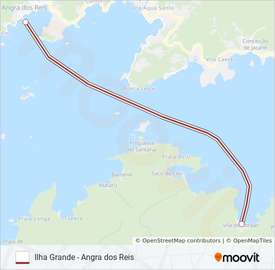 Mapa de ILHA GRANDE - ANGRA DOS REIS de ferry