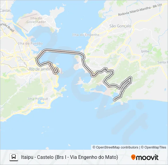 1910D (EXECUTIVO) Bus Line Map