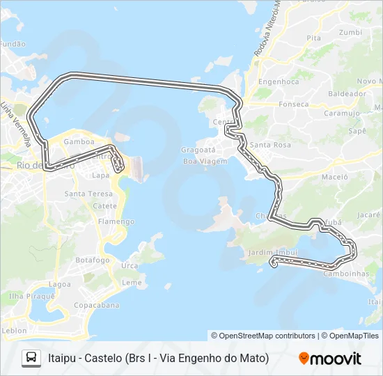 1910D (EXECUTIVO) Bus Line Map