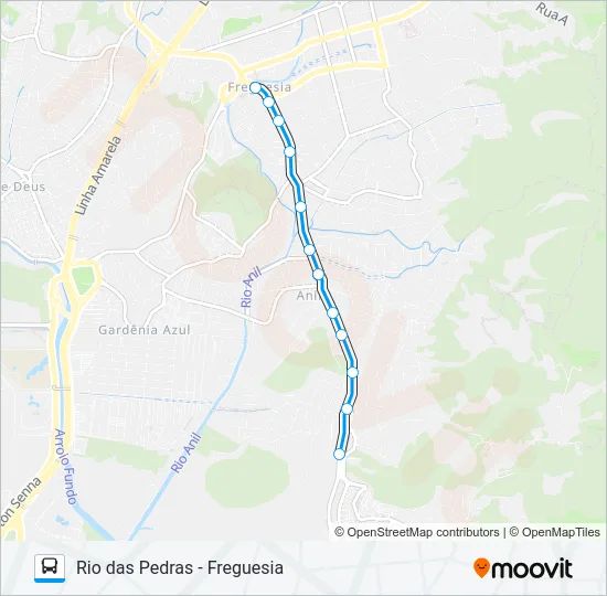 860 Bus Line Map