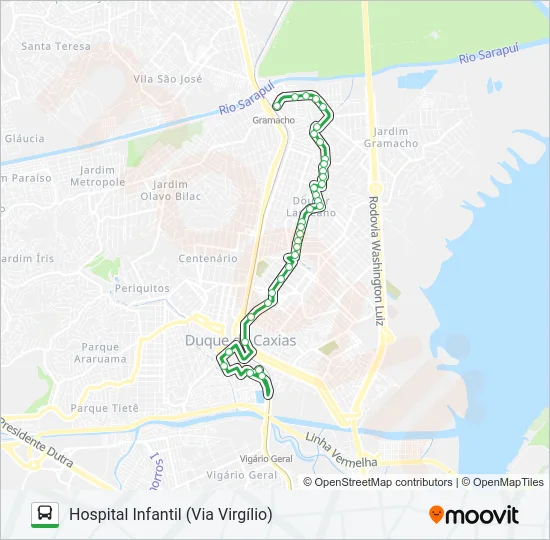 14 Bus Line Map