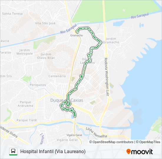 Mapa de 14 de autobús