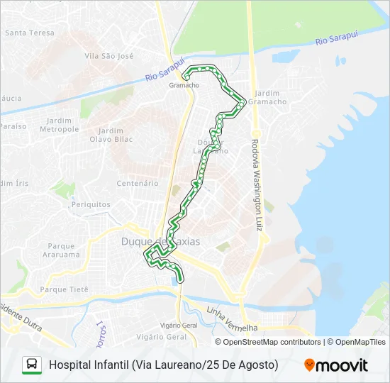 14 Bus Line Map