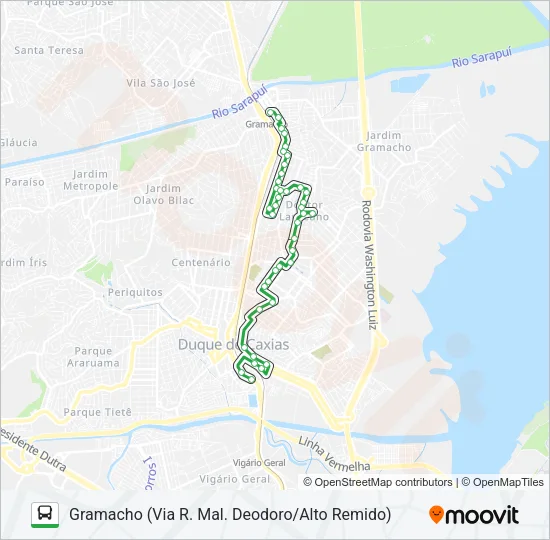 14 Bus Line Map