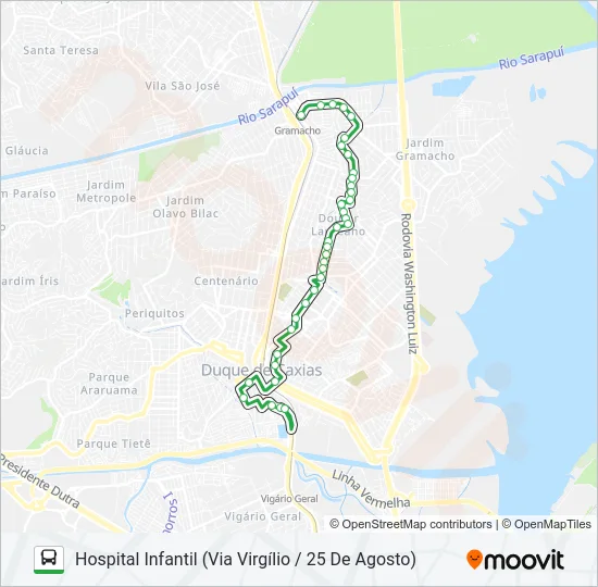 14 Bus Line Map