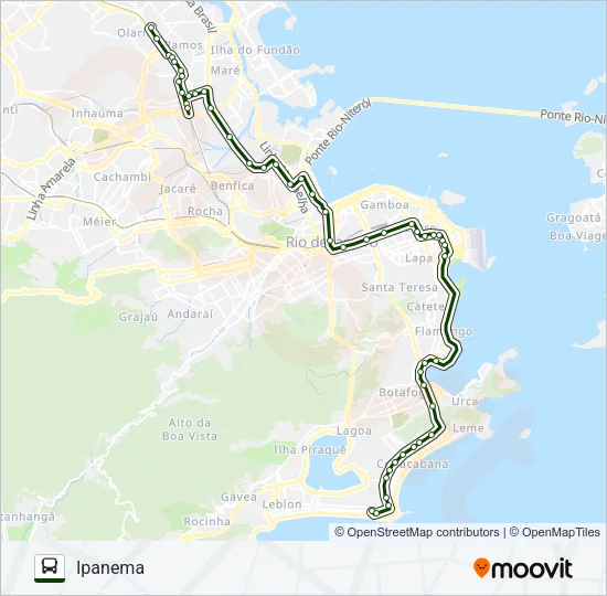 484 Bus Line Map