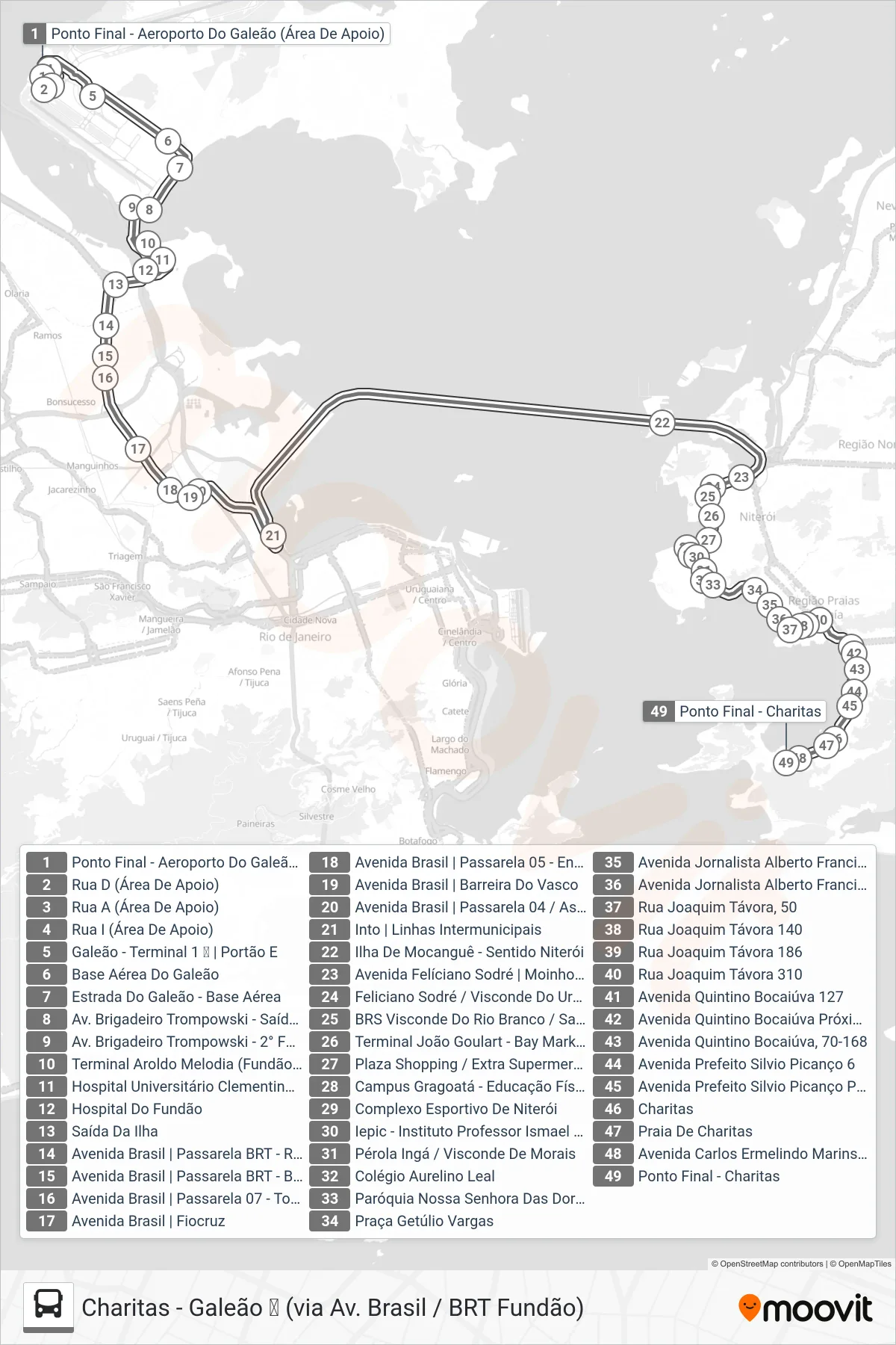 760D bus Line (Charitas (Finais de Semana)) route and stops on a map