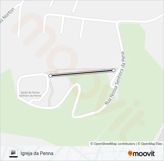 IGREJA DA PENNA Funicular Line Map