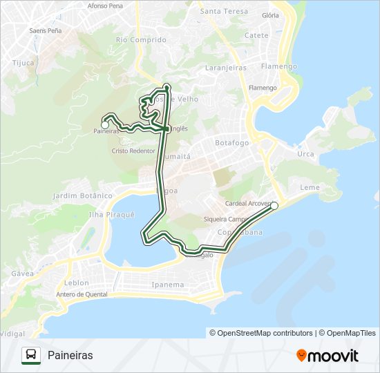 Mapa da linha VAN OFICIAL de ônibus