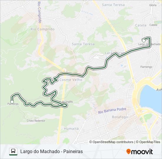 Mapa da linha VAN OFICIAL de ônibus